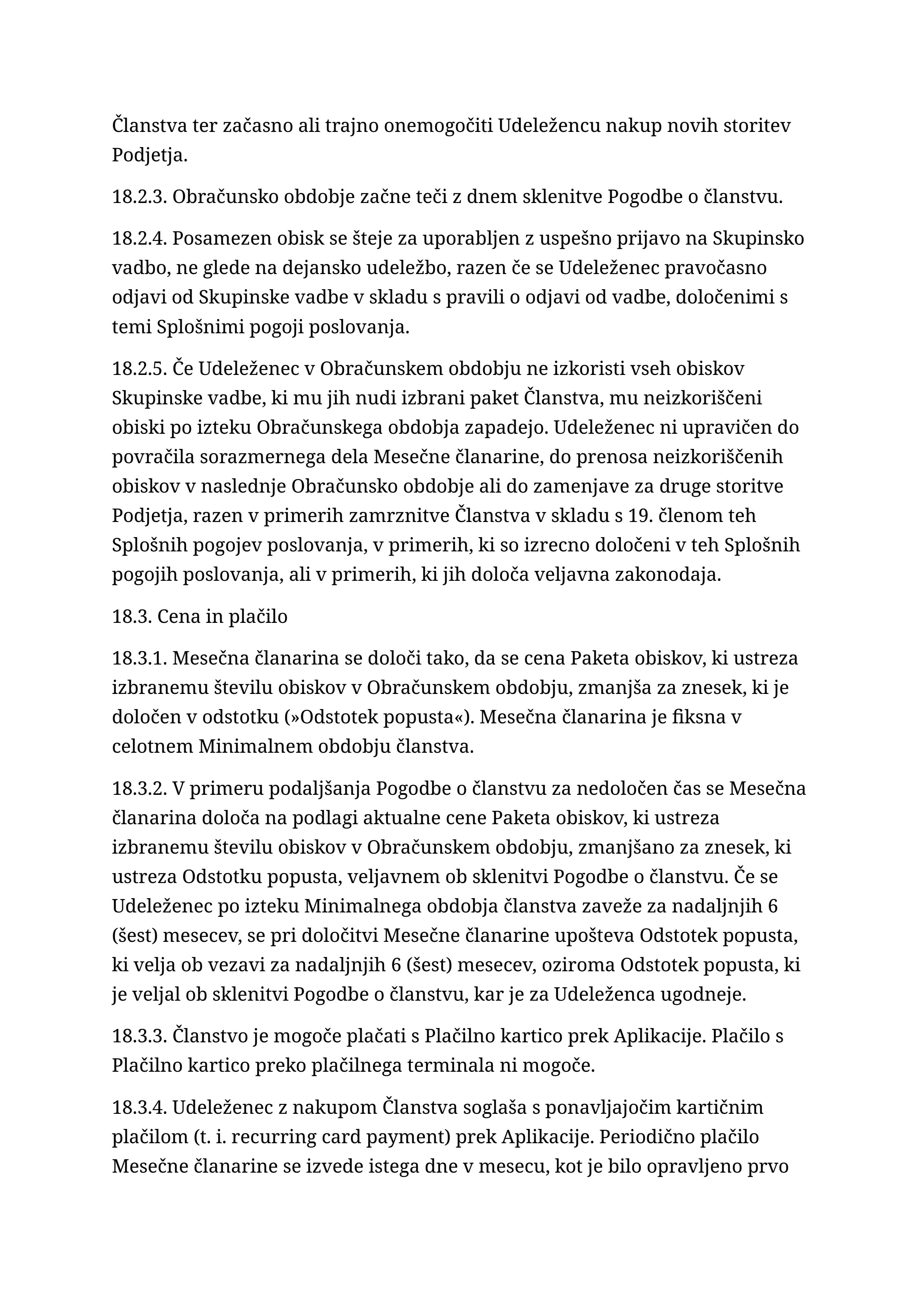 Splošni pogoji poslovanja, stran 18