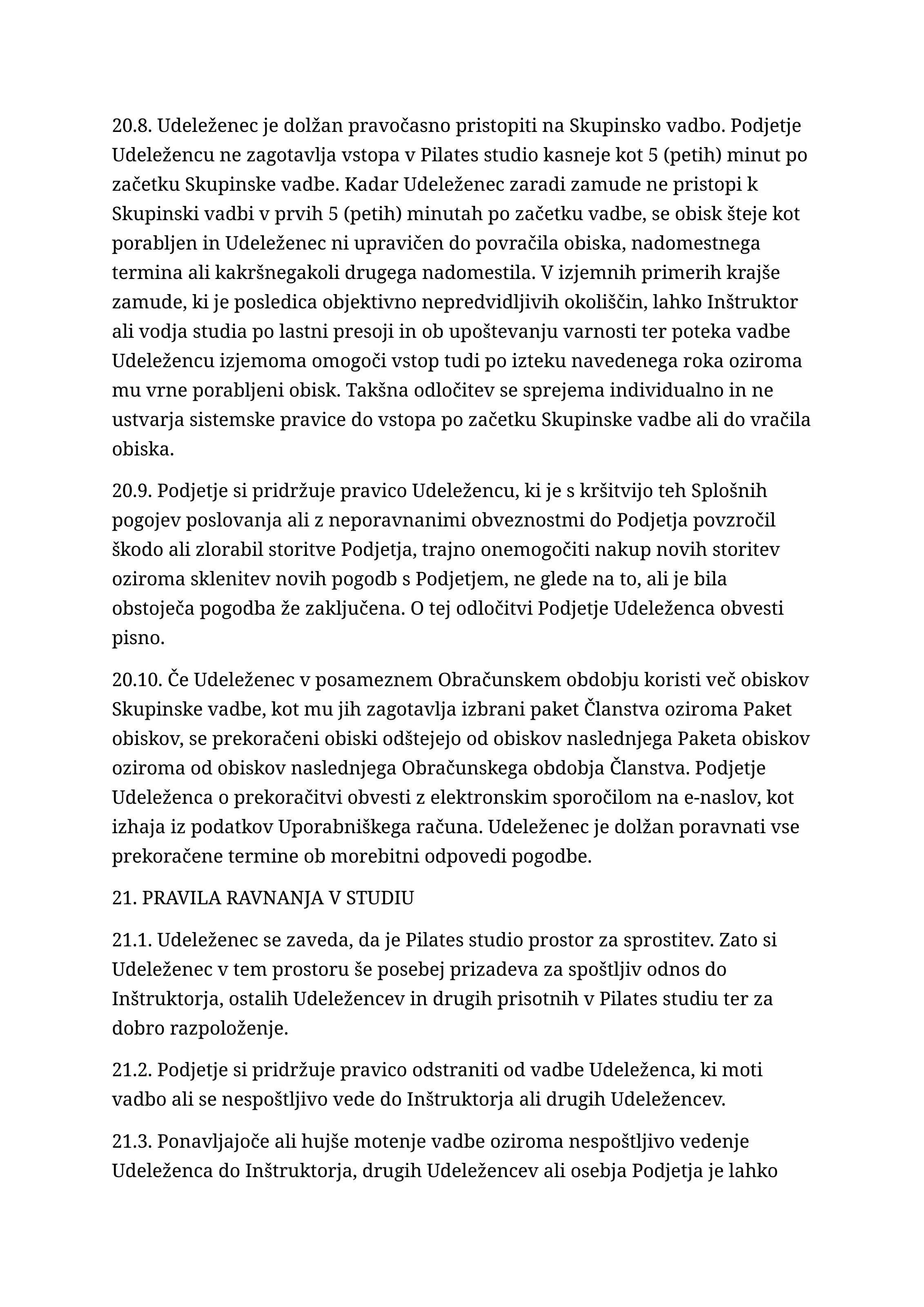 Splošni pogoji poslovanja, stran 27
