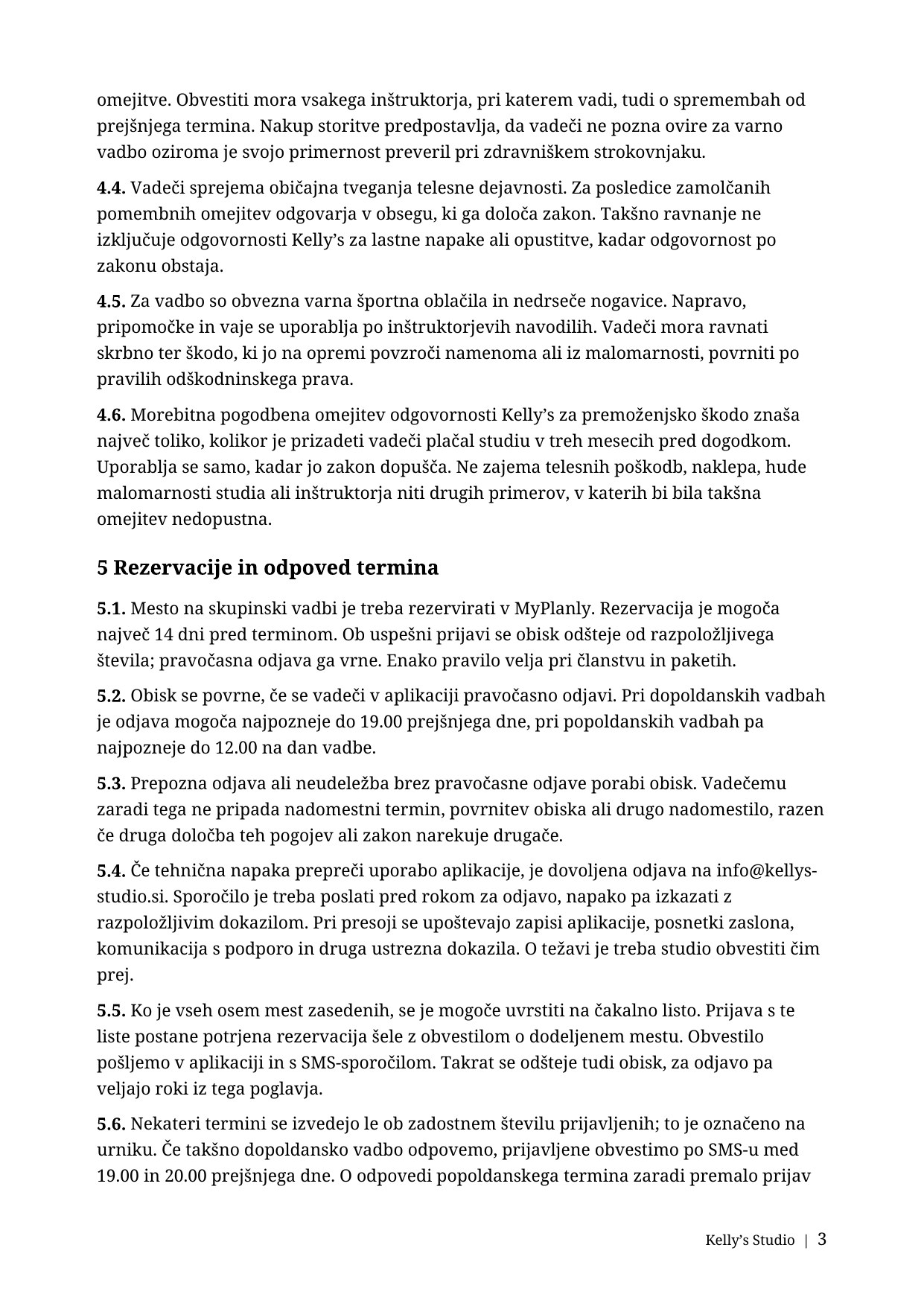 Splošni pogoji poslovanja, stran 3
