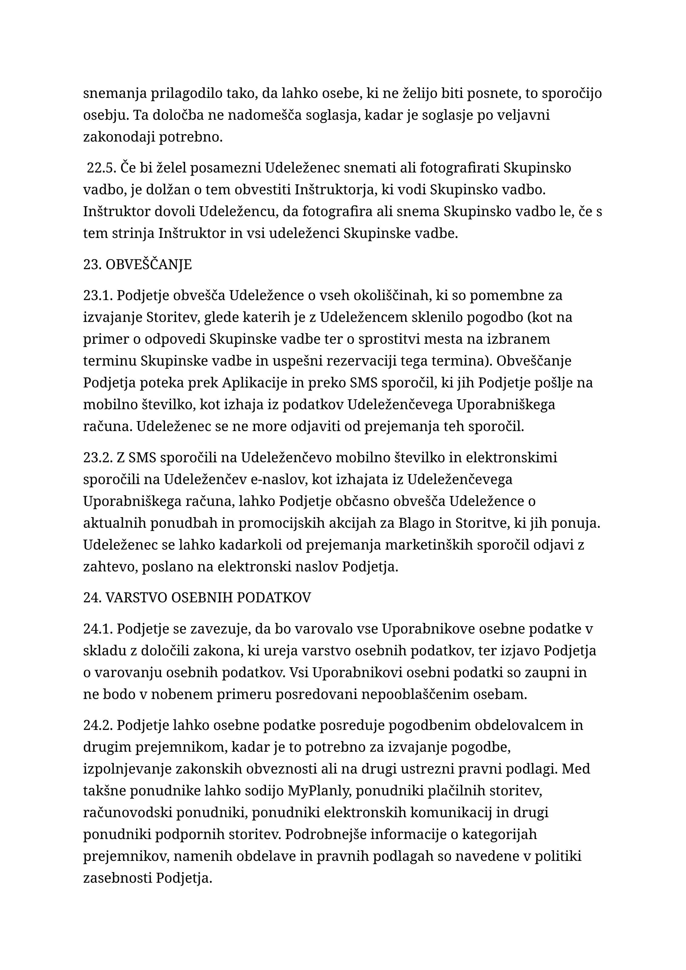Splošni pogoji poslovanja, stran 29