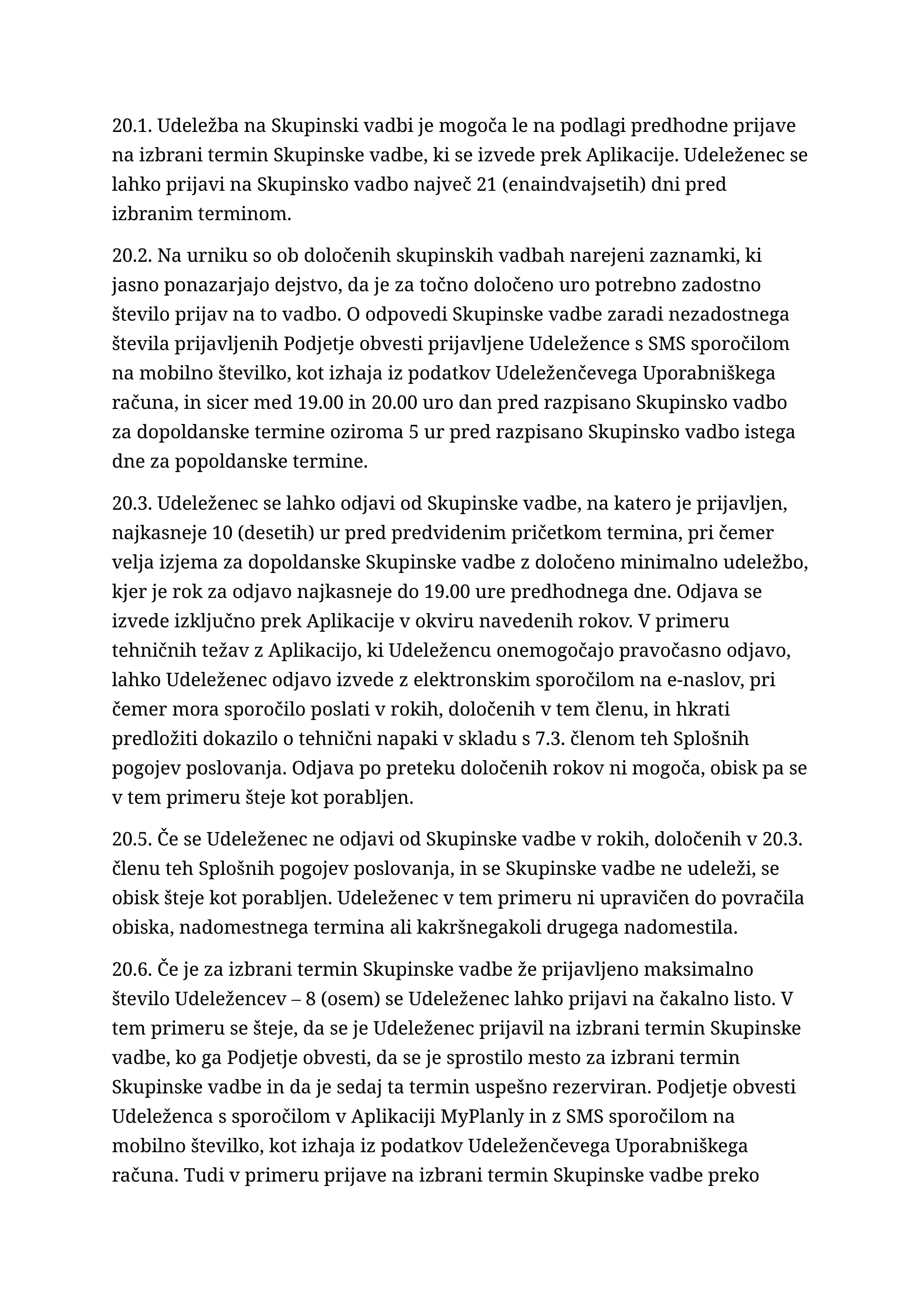 Splošni pogoji poslovanja, stran 25