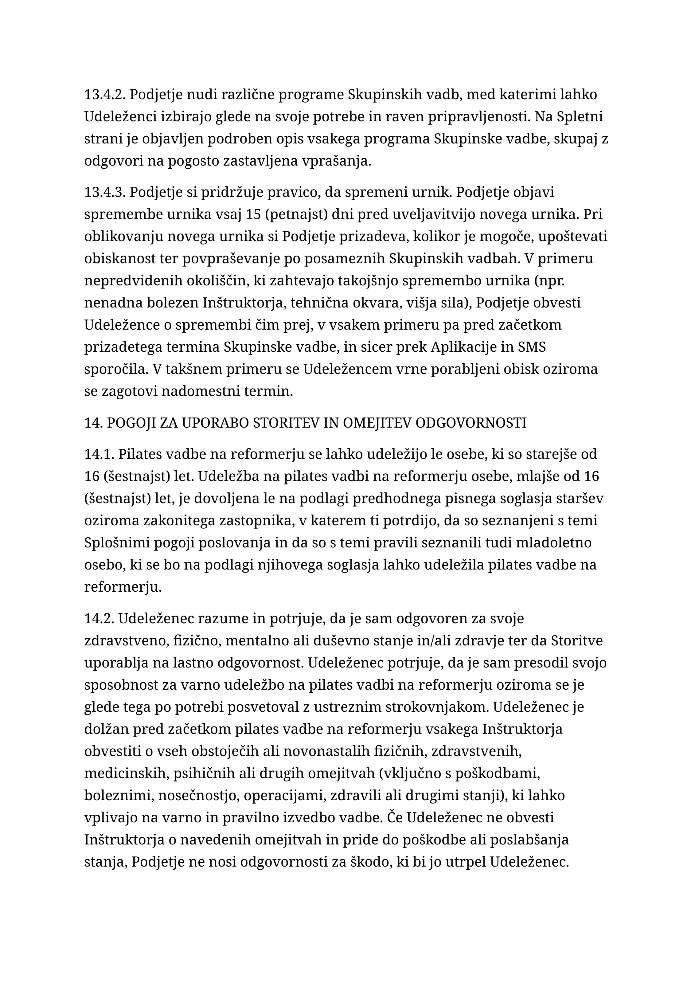 Splošni pogoji poslovanja, stran 12