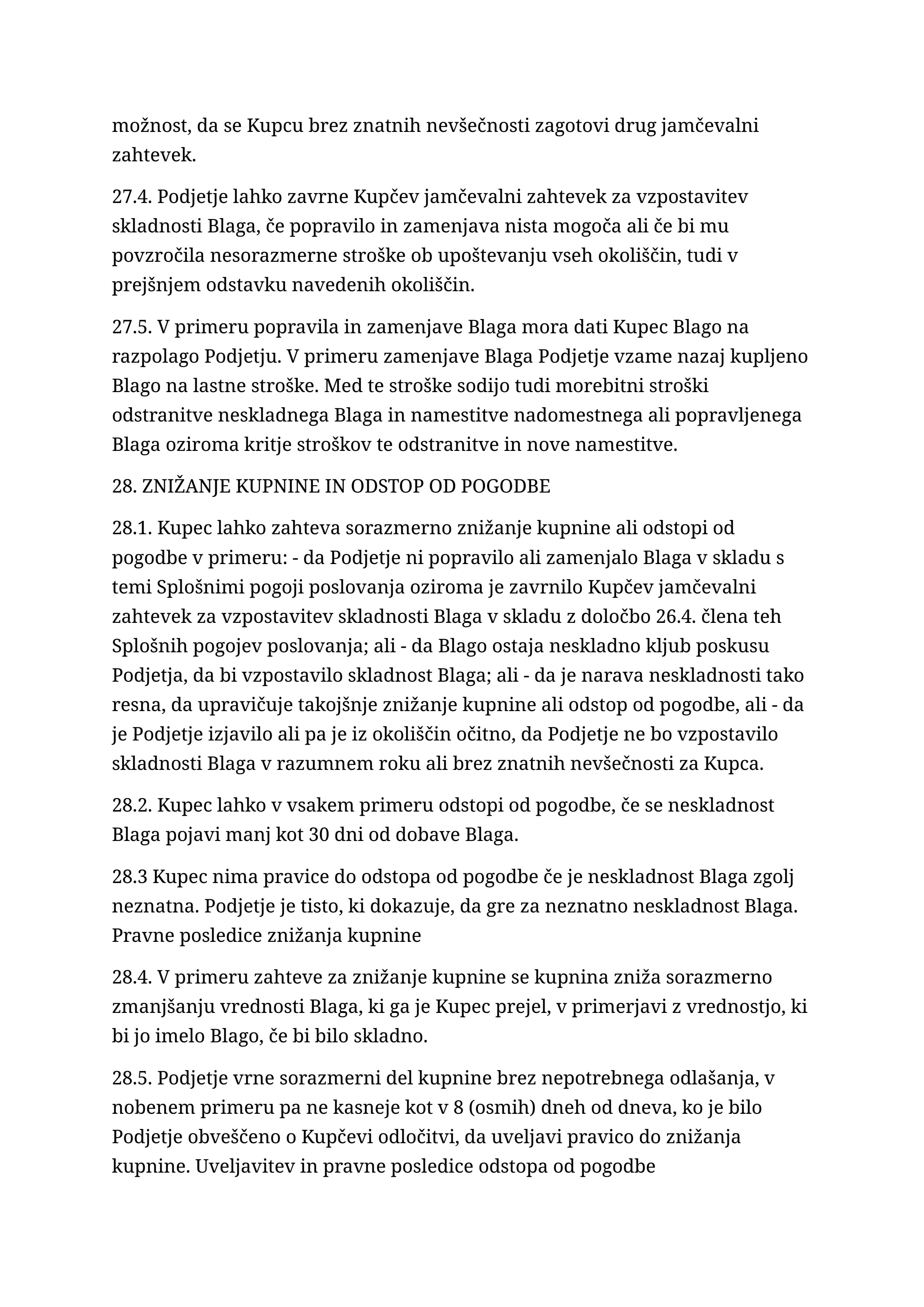 Splošni pogoji poslovanja, stran 33